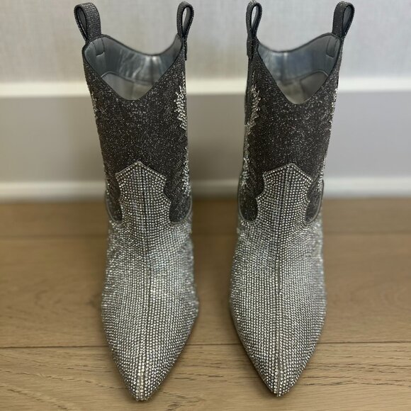 Rhinestone Booties Never Worn Gianni Bini - Picture 2 of 5